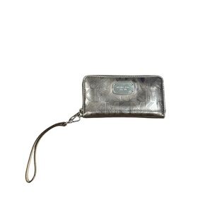 Michael Kors Silver Wristlet Wallet